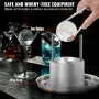 Ice Ball Press, 2.4" Ice Ball Maker, Aircraft Al Alloy Ice Ball Press Kit for 60mm Ice Sphere, Ice Press with Tong and Drip Tray