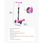 Kick Scooter for Kids Ages 3+, 3-Wheel Toddler Scooter with Light-Up Wheels, Adjustable Height Handlebar, Wide Anti-Slip Deck, L