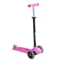 Kick Scooter for Kids Ages 3+, 3-Wheel Toddler Scooter with Light-Up Wheels, Adjustable Height Handlebar, Wide Anti-Slip Deck, L
