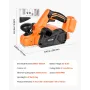 VEVOR Cordless Handheld Planer, 82 mm Cut Width, 15000 RPM Electric Hand Wood Planer with Brushless Motor, Adjustable Cut Depth 