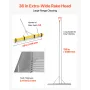 Landscape Rake, 914 mm Wide Head 2590 mm Handle, Large Heavy Duty Aluminum Landscaping Leaf Rake Tool, Asphalt Level for Looseni