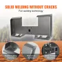 Skid Steer Attachment Plate, 3/8" Skid Steer Mount Plate with 2.28" Hitch Receiver, Quick Attachment Loader Plates, Compatible w