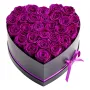 Forever Flowers, 27 Preserved Roses in Heart Shape Box, Eternal Flowers Immortal Bouquet Birthday Present for Women Her Wife Mot