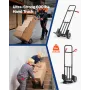 Hand Truck, 272 kg Load Capacity, Heavy-Duty Hand Truck Dolly with Wheels & Telescoping Handle, Portable Trolley Dolly with Tie-