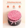 VEVOR Forever Flowers, 50 konserverede roser i en æske, Eternal Flowers Udødelig buket Fødselsdagsgave til levering Prime Women