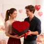 VEVOR Forever Flowers, 100 Preserved Roses in a Heart Shape Box, Eternal Flowers Immortal Bouquet Birthday Present for Women Her