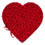 Forever Flowers, 100 Preserved Roses in a Heart Shape Box, Eternal Flowers Immortal Bouquet Birthday Present for Women Her Wife 