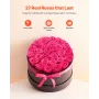 VEVOR Forever Flowers, 27 konserverede roser i en æske, Eternal Flowers Udødelig buket Fødselsdagsgave til levering Prime Women