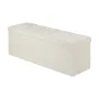 Foldable Storage Ottoman Bench, End of Bed Bench with Side Bags, Folding Upholstered Storage Chest Supports 660 lbs, Linen Bed O