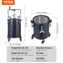 Spray Paint Pressure Pot Tank, 30L/8gal Air Paint Pressure Pot with Manual Mixing Agitator, Leak Repair Sealant for Industry Hom