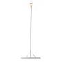 Landscape Rake, 914 mm Wide Head 3380 mm Handle, Large Heavy Duty Aluminum Landscaping Leaf Rake Tool, Asphalt Level for Looseni