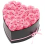 VEVOR Forever Flowers, 27 Preserved Roses in a Heart Shape Box, Eternal Flowers Immortal Bouquet Birthday Present for Women Her 