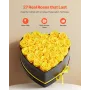 Forever Flowers, 27 Preserved Roses in a Heart Shape Box, Eternal Flowers Immortal Bouquet Birthday Present for Women Her Wife M