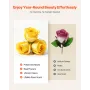 Forever Flowers, 27 Preserved Roses in a Heart Shape Box, Eternal Flowers Immortal Bouquet Birthday Present for Women Her Wife M