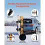 Folding Hitch Mounted Ski & Snowboard Rack, Fits 50 mm Receiver, Carries up to 6 Pairs of Skis or 4 Snowboards, Adjustable Hitch