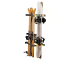 Folding Hitch Mounted Ski & Snowboard Rack, Fits 50 mm Receiver, Carries up to 6 Pairs of Skis or 4 Snowboards, Adjustable Hitch