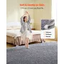 Indoor Plush Area Rugs, 2.74 x 3.66 m Plush Carpet, Area Rugs Furry with Long Plushs Pile, Thick & Durable High-Pile Rug for Hig
