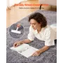 Indoor Plush Area Rugs, 2.74 x 3.66 m Plush Carpet, Area Rugs Furry with Long Plushs Pile, Thick & Durable High-Pile Rug for Hig