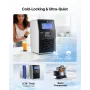 VEVOR Commercial Ice Maker Machine, 36.29 kg/24h with 5.44kg Storage, 32 Cubes per Cycle, Stainless Steel Freestanding & Counter