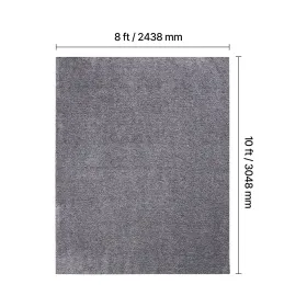 Indoor Plush Area Rugs, 2.44 x 3.05m Plush Carpet, Area Rugs Furry with Long Plushs Pile, Thick & Durable High-Pile Rug for High