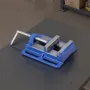 Drill Press Vise, 4 Inch Jaw Width, Portable Bench Vise, Slotted Base for Easy Installation, Durable Cast Iron Construction, Wor