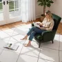 Indoor Plush Area Rugs, 2.44 x 3.05m Plush Carpet, Area Rugs Furry with Long Plushs Pile, Thick & Durable High-Pile Rug for High