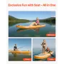 Inflatable Paddle Board with Seat, 3.05m x 84cm x 15cm Wide Ultra-Light SUP Paddleboard, Stand Up Paddle Board with Accessories,