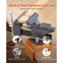 Bench Vise, 4.5 Inch, Portable Workbench Vice with 270° Swivel Base, Quick Release Rotating Bench Clamp, Cast Iron Construction,