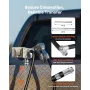 Fuel Transfer Pump, 12V DC 57 L/min, Cast Iron Diesel Transfer Pump Kit, with Manual Shut-Off Nozzle, Discharge Hose, Overheat P