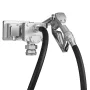 Fuel Transfer Pump, 12V DC 57 L/min, Cast Iron Diesel Transfer Pump Kit, with Manual Shut-Off Nozzle, Discharge Hose, Overheat P