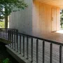 Kabelskinnepost, 42 x 1,97 x 1,97 ", niveau dæktrappe stolpe