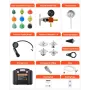 Coolant Pressure Tester Kit, 28Pcs Radiator Vacuum Refill Kit with 4 Adapters, Universal Fit, Automotive Cooling System Pressure