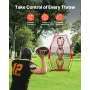 VEVOR 203.2 x 101.6mm Football Trainer Throwing Net, Training Throwing Target Practice Net with 3 Target Pockets, Knotless Net I