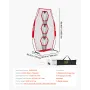 VEVOR 203.2 x 101.6mm Football Trainer Throwing Net, Training Throwing Target Practice Net with 3 Target Pockets, Knotless Net I