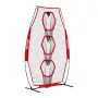 203.2 x 101.6mm Football Trainer Throwing Net, Training Throwing Target Practice Net with 3 Target Pockets, Knotless Net Include