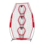VEVOR 203.2 x 101.6mm Football Trainer Throwing Net, Training Throwing Target Practice Net with 3 Target Pockets, Knotless Net I
