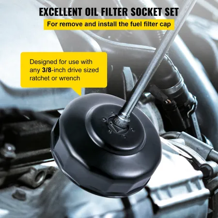 Oliefilterstik, 30 pcs oliefilternøgle sæt, robust
