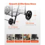 VEVOR Shopping Cart, Folding Grocery Utility Cart with Swivel Wheels, 40.8 kg Large Load Capacity, Heavy Duty Rolling Laundry Ba