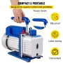 370ml 533 L/min(9CFM) 746W(1HP) Air Condition Refrigerant Vacuum Pump vacuum chamber with pump degassing chamber with pump ac va