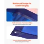 Welding Screen with Frame, 1.74 x 1.74 m Welding Curtain Screen, Flame-Resistant Vinyl Protection Screens with Lockable Swivel W