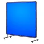 VEVOR Welding Screen with Frame, 1.74 x 1.74 m Welding Curtain Screen, Flame-Resistant Vinyl Protection Screens with Lockable Sw