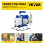 370ml 533 L/min(9CFM) 746W(1HP) Air Condition Refrigerant Vacuum Pump vacuum chamber with pump degassing chamber with pump ac va