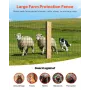 VEVOR Farm Fence, 1 x 25 m, 2 x 4 in Mesh 2.1mm Galvanized Steel Wire Fencing for Cattle, Hog & Sheep, Heavy Duty Vinyl Coated L