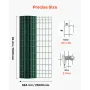 gårdhegn, 1 x 25 m, 2 x 4 i mesh 2,1 mm galvaniseret