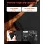 Carbon Felt Welding Blanket, 1016mm x 1016mm Flame Retardant Welding Blanket, Up to 1800°F Heat Resistant Safety Protection Blan