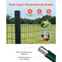 VEVOR Farm Fence, 1.2 x 25 m, 2 x 4 in Mesh 2.1mm Galvanized Steel Wire Fencing for Cattle, Hog & Sheep, Heavy Duty Vinyl Coated