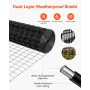 Hardware Cloth 61cm x 7.62m, 2 x 3 in Mesh 16 Gauge Galvanized Wire Mesh Roll, Weather-Resistant Vinyl Coated Chicken Wire Fenci