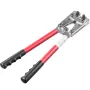 Battery Cable Lug Crimping Tool, 10-1/0AWG Aluminum Terminal Battery Lug Crimper, with 60PCS Aluminum Ring Connectors Terminals 