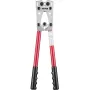 Battery Cable Lug Crimping Tool, 10-1/0AWG Aluminum Terminal Battery Lug Crimper, with 60PCS Aluminum Ring Connectors Terminals 