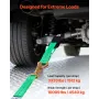 Wheel Chock Tie-Down Kit, Axle Type Trailer Tie Down Strap, Car Tie Down Kit with Spring Hook, Break Strength 4540 kg & Working 